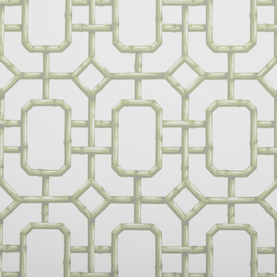 Kravet Couture W3404.23.0 Bambu Fret Wallcovering Fabric in Celery , Ivory , Celery
