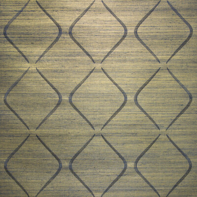 Kravet Design W3493.50.0 Kravet Design Wallcovering Fabric in Indigo , Yellow , W3493-50