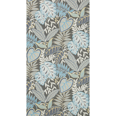 Kravet Design W3497.1521.0 Jasmine Wallcovering Fabric in Light Blue , White , Denim