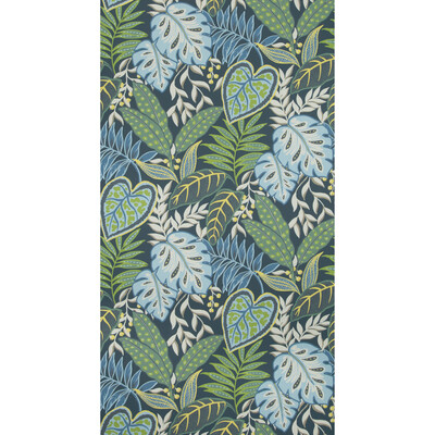 Kravet Design W3497.523.0 Jasmine Wallcovering Fabric in Blue , Green , Indigo