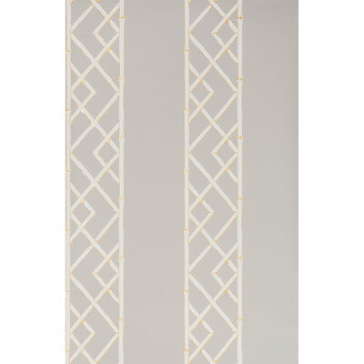 Kravet Design W3502.411.0 Latticework Wallcovering Fabric in Yellow , Taupe , Citrine