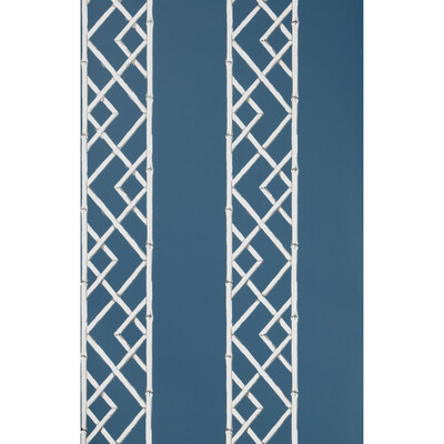 Kravet Design W3502.50.0 Latticework Wallcovering Fabric in Slate , Grey , Indigo