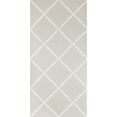 Kravet Design W3504.11.0 Ikatrellis Wallcovering Fabric in Grey , White , Sterling