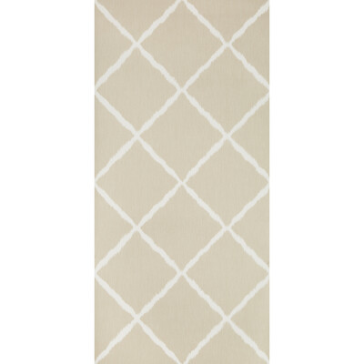 Kravet Design W3504.16.0 Ikatrellis Wallcovering Fabric in Beige , White , Linen