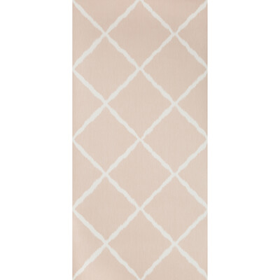 Kravet Design W3504.17.0 Ikatrellis Wallcovering Fabric in Pink , White , Petal