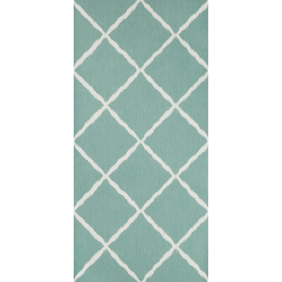 Kravet Design W3504.3.0 Ikatrellis Wallcovering Fabric in Green , White , Aegean