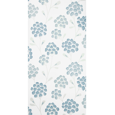 Kravet Design W3511.15.0 Scandi Flora Wallcovering Fabric in Light Green , Blue , Aqua