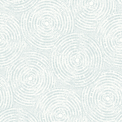 Kravet Design W3513.15.0 Kravet Design Wallcovering Fabric in White , Blue , W3513-15