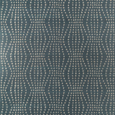 Kravet Couture W3572.50.0 Puka Wallcovering in Indigo/Silver