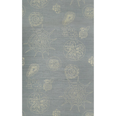 Kravet Couture W3584.311.0 Telescopic G Wallcovering in Mineral/Grey/Yellow