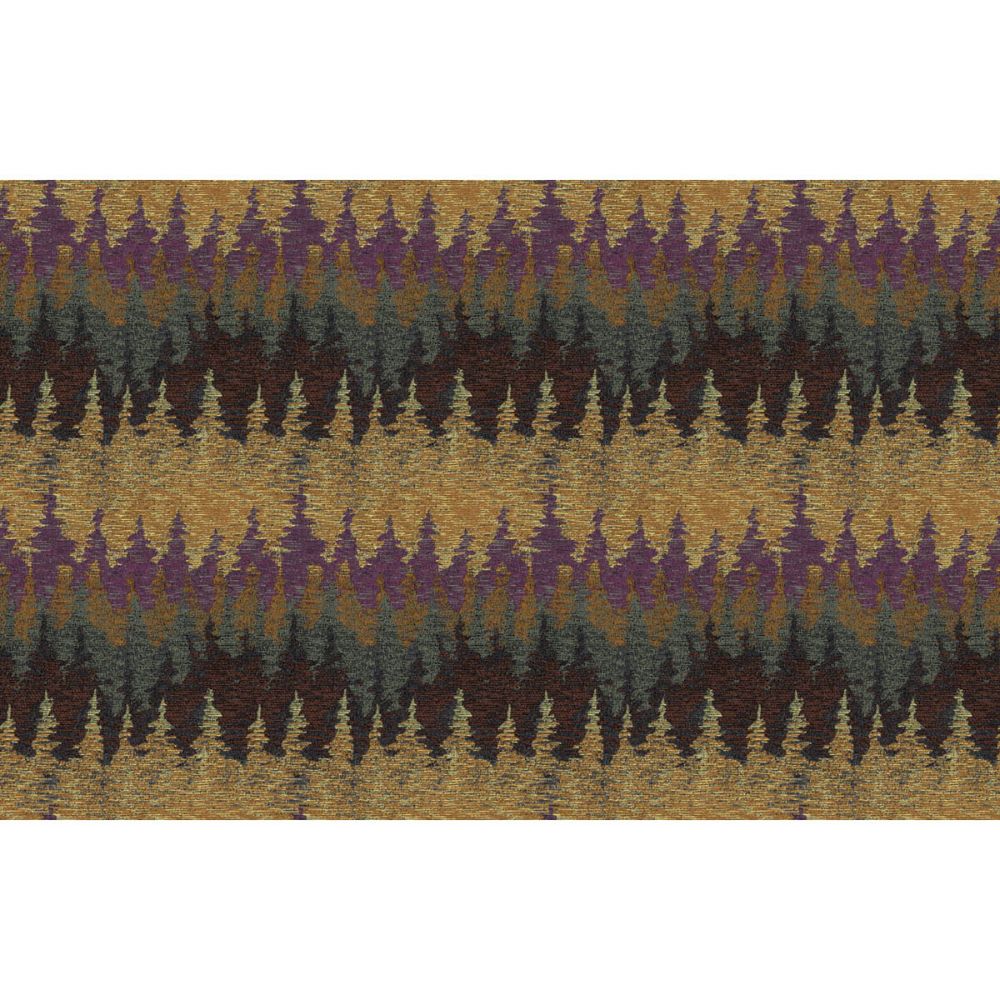 Kravet Couture W3623.410.0 Alps Wallcovering in Purple/Teal/Gold