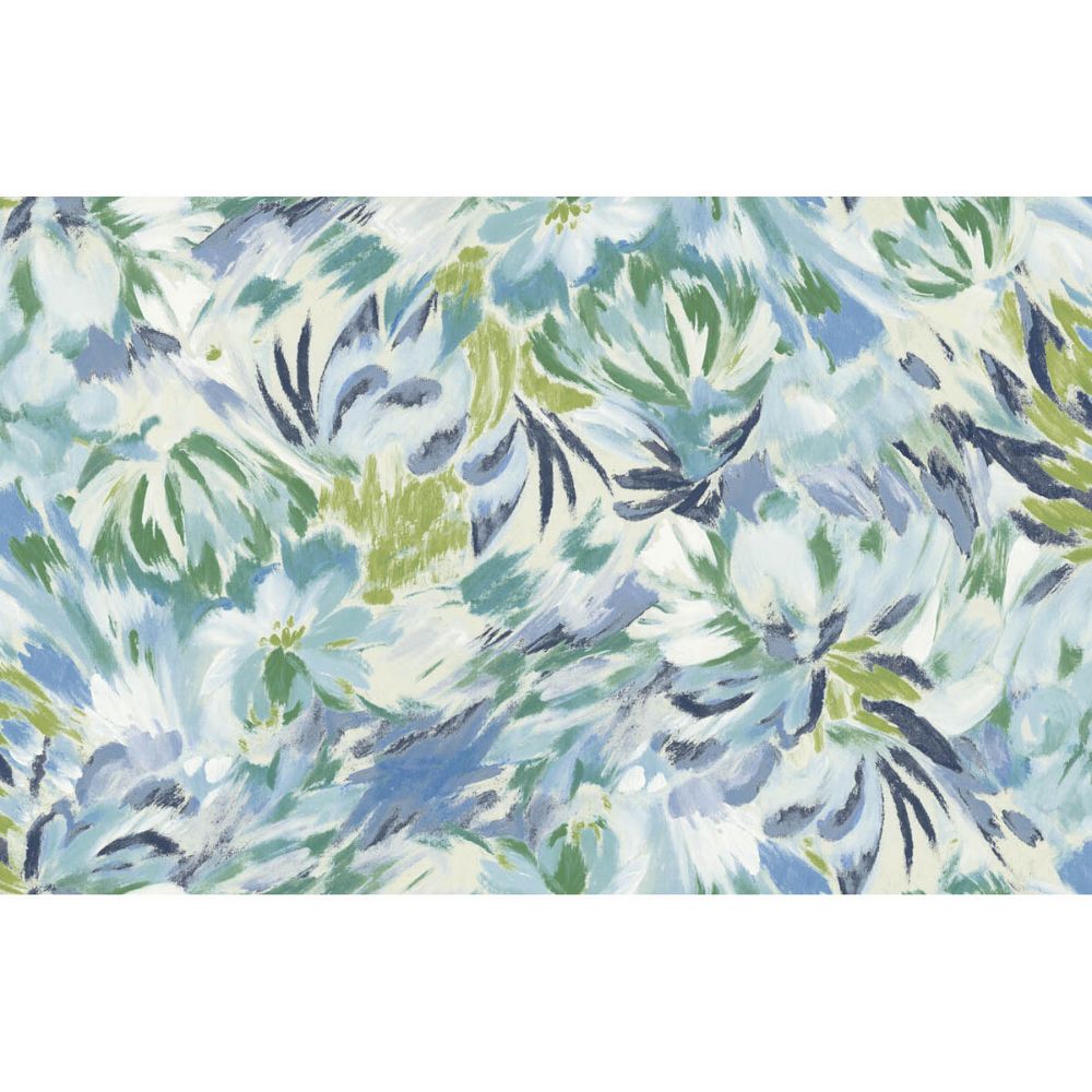 Kravet Couture W3624.315.0 Daydream Wallcovering in Blue/Green/Multi