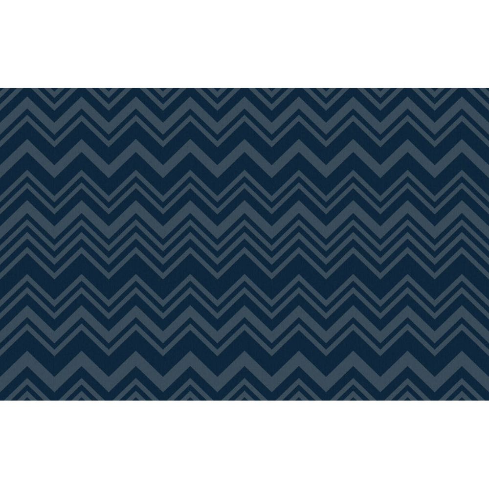 Kravet Couture W3629.5.0 Macro Zig Zag Wallcovering in Blue