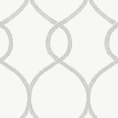 Kravet W3722.11.0 Kravet Design Wallcovering in White/Grey