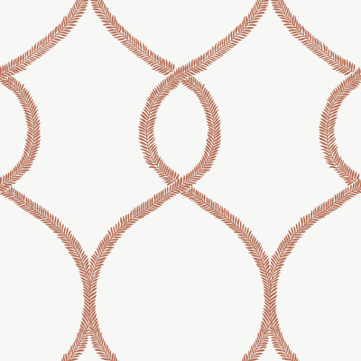 Kravet W3722.12.0 Kravet Design Wallcovering in White/Orange