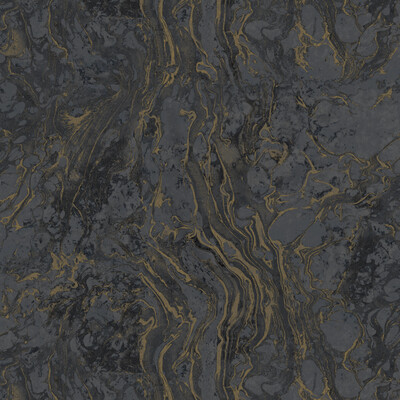 Kravet W3724.8.0 Kravet Design Wallcovering in Black/Gold