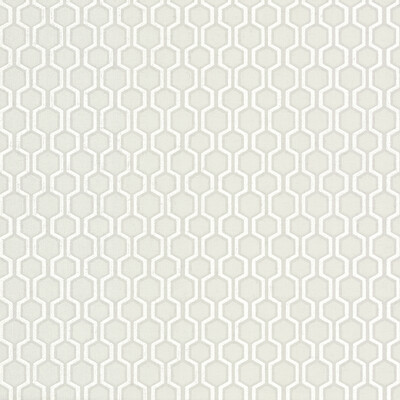 Kravet W3727.11.0 Kravet Design Wallcovering in Grey/White
