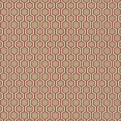 Kravet W3727.19.0 Kravet Design Wallcovering in Red/White/Beige