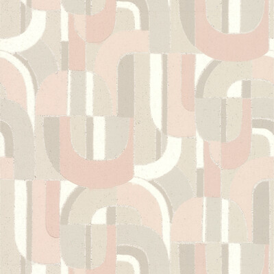 Kravet W3736.17.0 Kravet Design Wallcovering in Pink/Beige/White