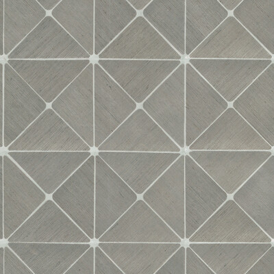 Kravet W3757.1101.0 Kravet Design Wallcovering in Grey/Silver