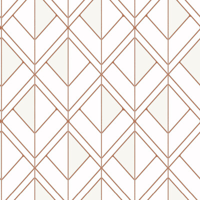 Kravet W3758.12.0 Kravet Design Wallcovering in Orange/White