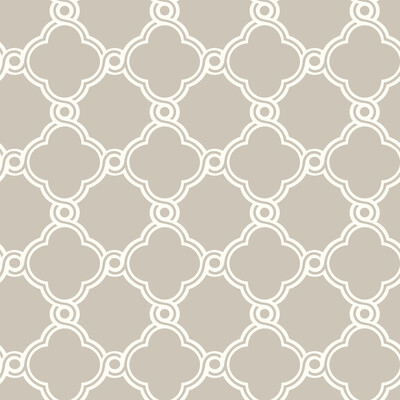 Kravet W3779.106.0 Kravet Design Wallcovering in Taupe/White