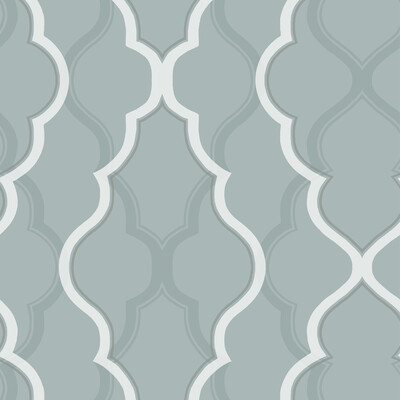 Kravet Design W3799.35.0  Wallcovering in Teal/White/Silver