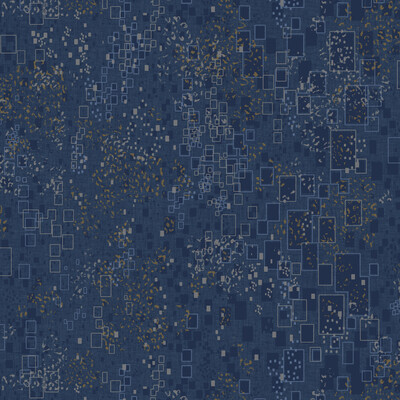 Kravet Design W3801.5.0  Wallcovering in Dark Blue/Metallic