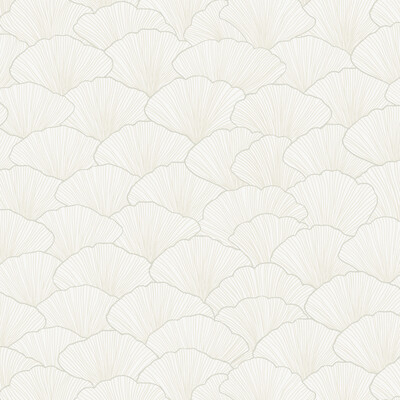 Kravet Design W3802.101.0  Wallcovering in White/Metallic