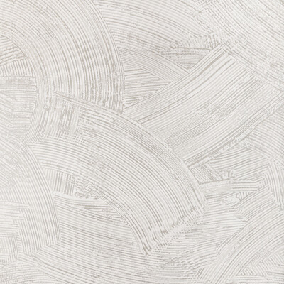 Kravet Couture W3831.11.0 Modern Swirl Wp Wallcovering in Silver/Grey/White