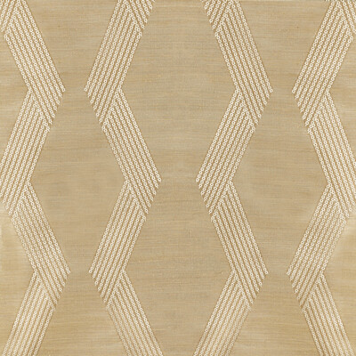 Kravet Couture W3835.416.0 Chainlink Emb Sisal Wallcovering in Gold/Wheat