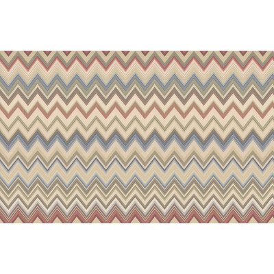 Kravet Couture W3848.195.0 Happy Zig Zag Wp Wallcovering in Multi/Red/Blue