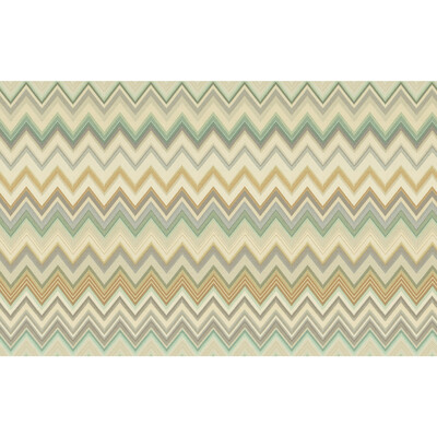 Kravet Couture W3848.34.0 Happy Zig Zag Wp Wallcovering in Multi/Green/Gold