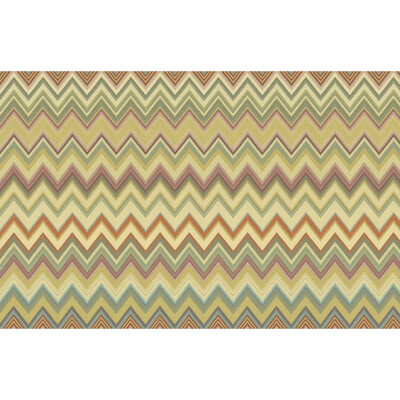 Kravet Couture W3848.430.0 Happy Zig Zag Wp Wallcovering in Gold/Green