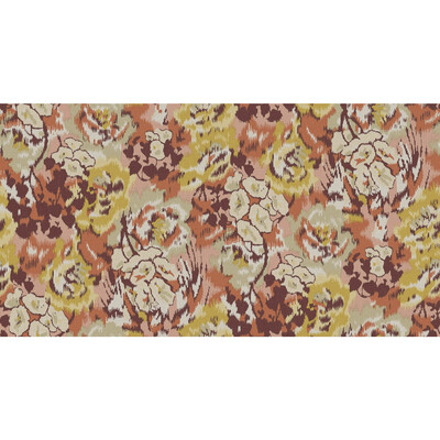 Kravet Couture W3849.412.0 Flower Pot Wp Wallcovering in Orange/Gold/Yellow
