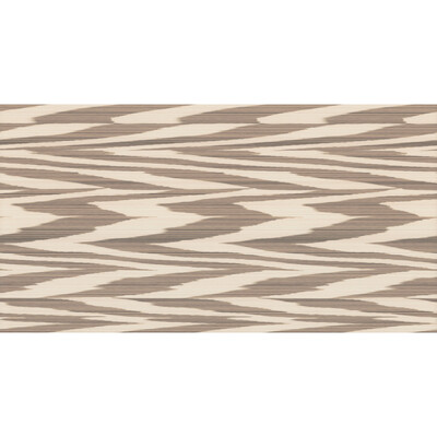 Kravet Couture W3852.6.0 Flamed Zig Zag Wp Wallcovering in Brown/White
