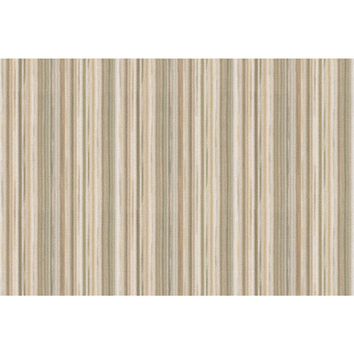 Kravet Couture W3858.316.0 Striped Sunset Wp Wallcovering in Green/Beige