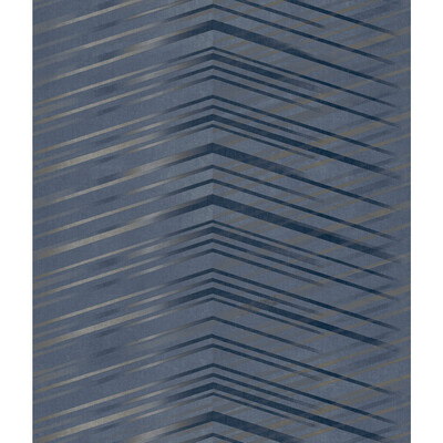 Kravet Design W3860.5.0 Kravet Design Wallcovering in W/Blue/Silver/Dark Blue