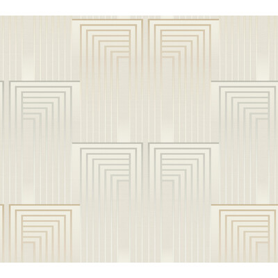 Kravet Design W3861.1611.0 Kravet Design Wallcovering in W/Beige/Gold/Silver