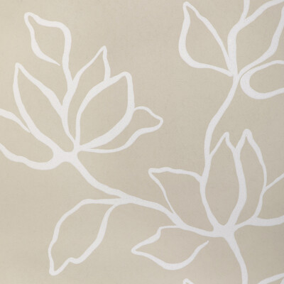Kravet Couture W3886.16.0 Floral Sketch Wp Wallcovering in Linen/Beige/White