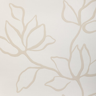 Kravet Couture W3886.161.0 Floral Sketch Wp Wallcovering in Natural/Beige/White