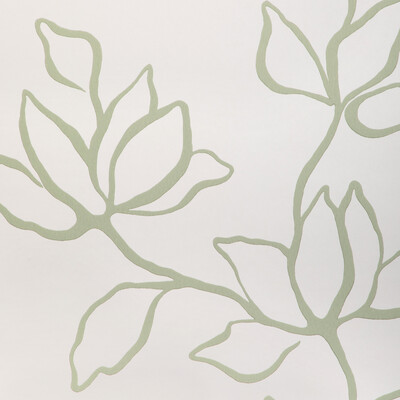 Kravet Couture W3886.30.0 Floral Sketch Wp Wallcovering in Sage/Green/White