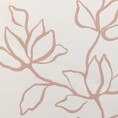 Kravet Couture W3886.7.0 Floral Sketch Wp Wallcovering in Petal/Pink/White