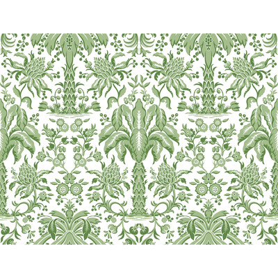 Kravet Design W3887.23.0 Kravet Design Wallcovering in Green/White