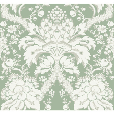 Kravet Design W3890.31.0 Kravet Design Wallcovering in Green/Taupe/White