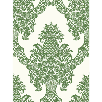 Kravet Design W3892.3.0 Kravet Design Wallcovering in Green/White