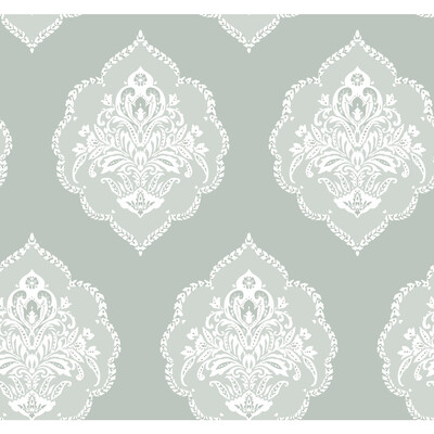 Kravet Design W3893.135.0 Kravet Design Wallcovering in Turquoise/White