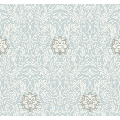 Kravet Design W3894.1511.0 Kravet Design Wallcovering in Light Blue/Grey/White