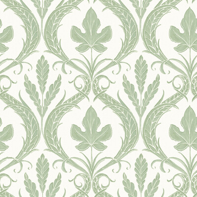 Kravet Design W3896.23.0 Kravet Design Wallcovering in Green/White