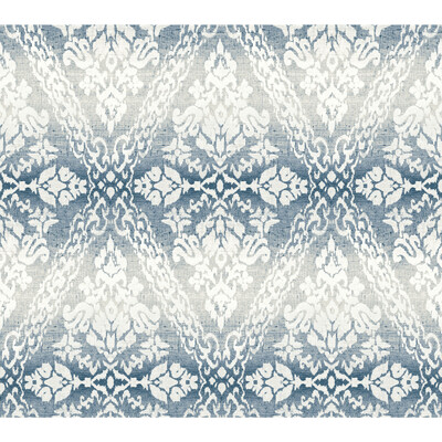 Kravet Design W3897.155.0 Kravet Design Wallcovering in Blue/Grey/White